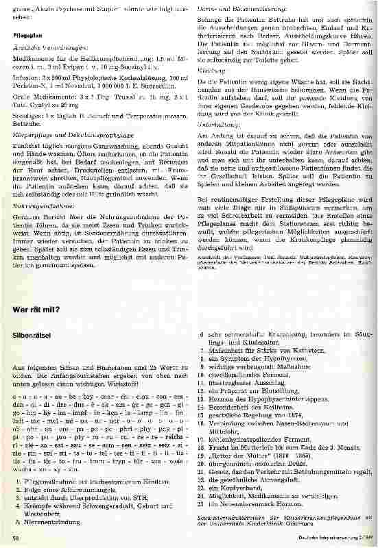 Vorschauseite 4: Planmäßige Krankenpflege