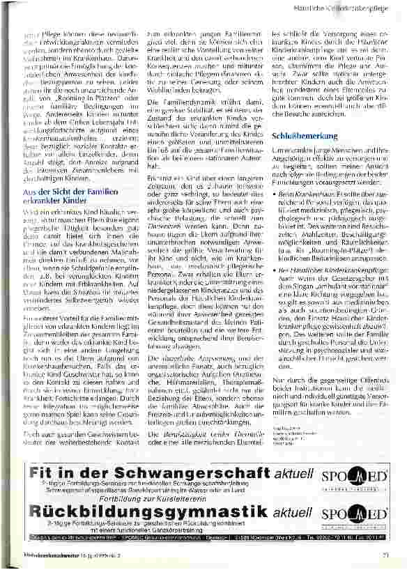 Vorschauseite 2: Stellt Häusliche Kinderkrankenpflege eine Alternative zum Kinderkrankenhaus dar?