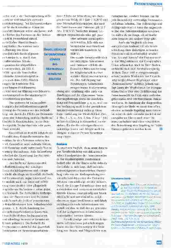 Vorschauseite 4: Patientenrechte und -pflichten in der Bundesrepublik Deutschland