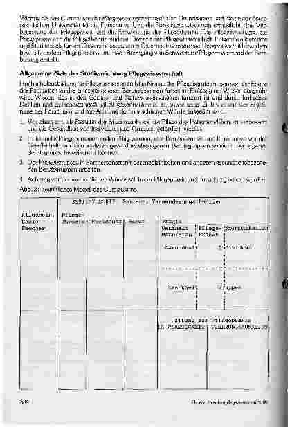 Vorschauseite 3: Pflegewissenschaft: Ein Universitätsstudium für Österreich Ausgangsüberlegungen und gegenwärtige Situation