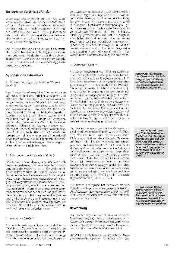 Vorschauseite 2: Das „Interview zur Beurteilung psycho-sozialer Dimensionen der Leistungsfähigkeit - ein systematisches Ergänzungsmodul bei der Begutachtung der Leistungsfähigkeit (II)