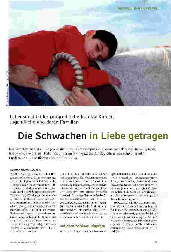 Vorschauseite 1: Die Schwachen in Liebe getragen