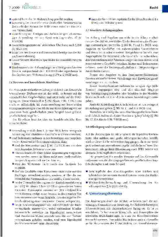 Vorschauseite 5: Das Bilanzrechtmodernisierungs-gesetz und seine Auswirkungen auf den Jahresabschluss (II)