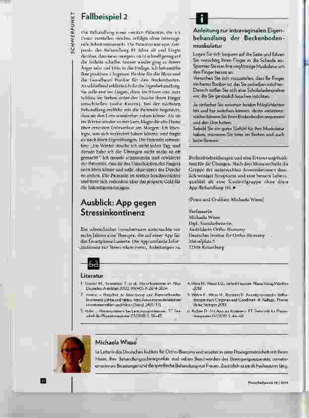 Vorschauseite 5: Funktionelle Behandlung weiblicher Belastungsinkontinenz
