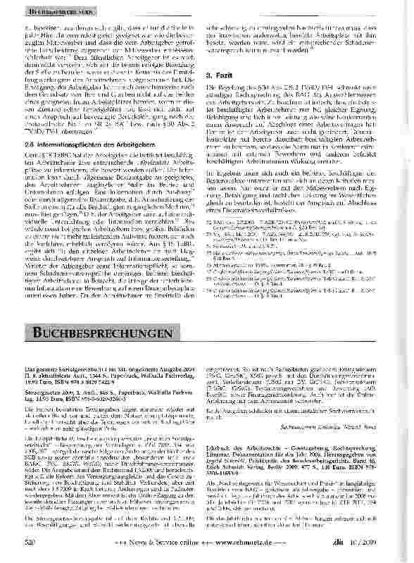 Vorschauseite 4: Reichweite des Anspruchs auf bevorzugte Berücksichtigung von befristet Beschäftigten auf Dauerarbeitsplätze gemäß §30 Abs. 2 TVöD/TV-L