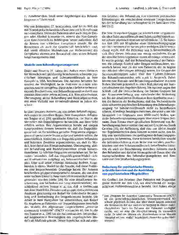 Vorschauseite 5: Patienten mit Doppeldiagnosen - eine Herausforderung für die psychiatrische Pflege
