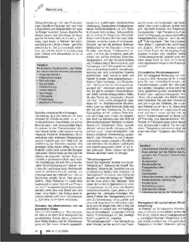 Vorschauseite 2: Das interdisziplinäre Wundmanagement in Deutschland Gegenwart und Zukunft