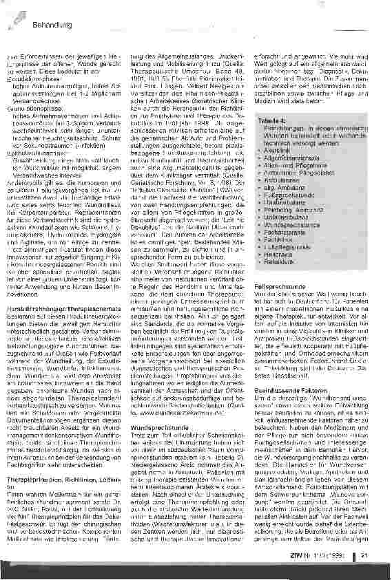 Vorschauseite 3: Das interdisziplinäre Wundmanagement in Deutschland Gegenwart und Zukunft