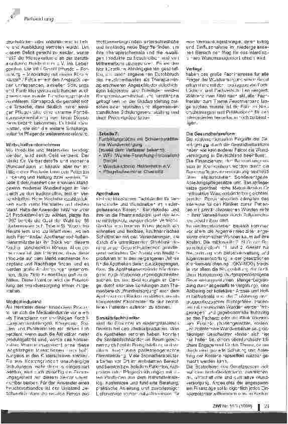 Vorschauseite 5: Das interdisziplinäre Wundmanagement in Deutschland Gegenwart und Zukunft