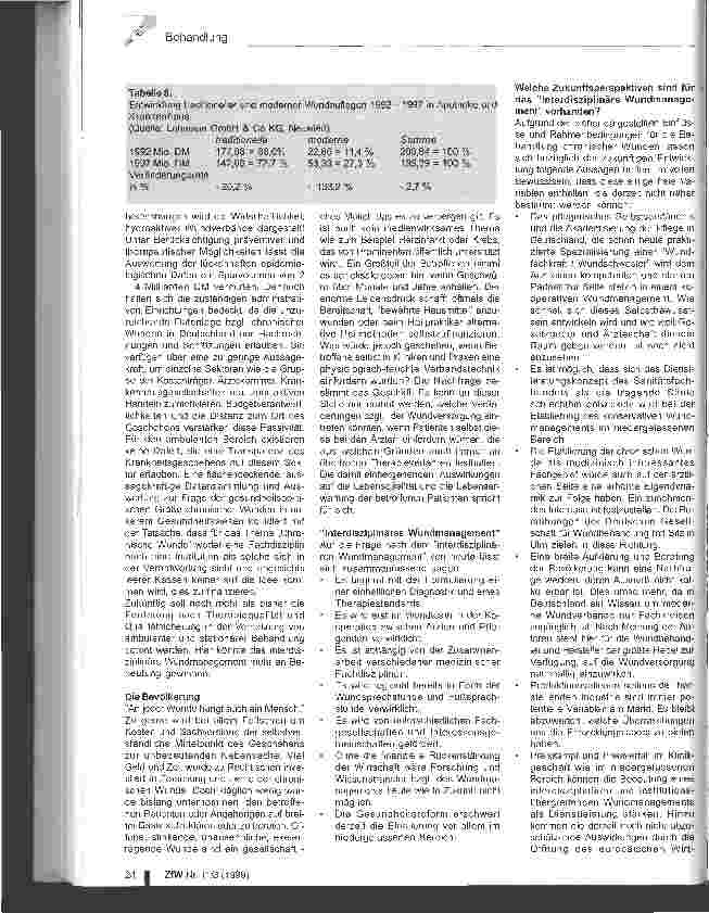Vorschauseite 6: Das interdisziplinäre Wundmanagement in Deutschland Gegenwart und Zukunft