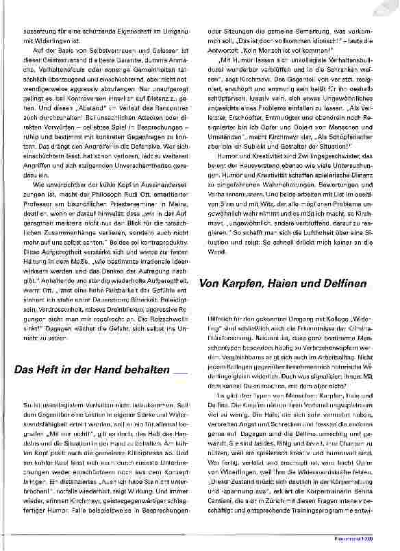 Vorschauseite 3: Problem Unkollegialität Wie man unkollegialem Verhalten am Arbeitsplatz begegnen kann