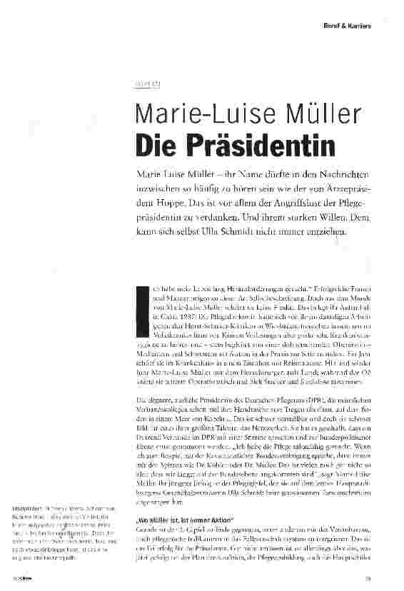 Vorschauseite 1: Die Präsidentin