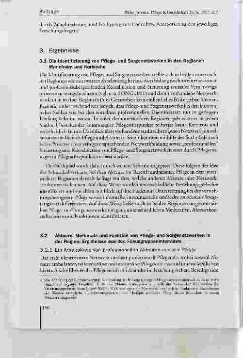Vorschauseite 6: Explorative Anaiyse regionaier Unterstützungsnetzwerke für äitere, pflegebedürftige Menschen