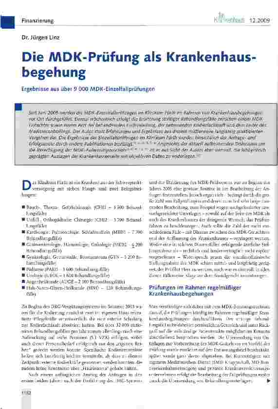 Vorschauseite 1: Die AADK-Prüfung als Krankenhaus begehung
