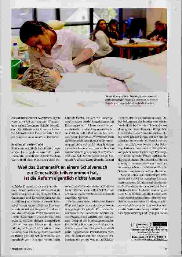 Vorschauseite 2: Generalistik kann kommen