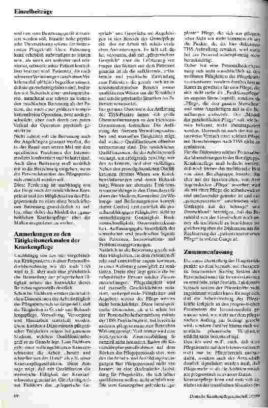 Vorschauseite 4: Wieviel Pflegepersonal wird auf der Intensivstation benötigt Zur Berechnung des Personalschlüssels nach dem Therapeutic Intervention Scoring