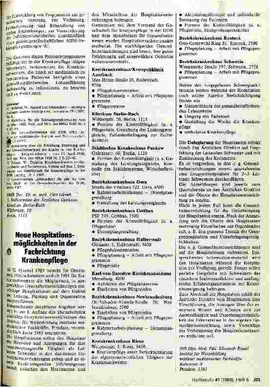 Vorschauseite 2: Aus der Arbeit der Gesellschaft für Krankenpflege Gesundheit für alle bis zum Jahr 2000