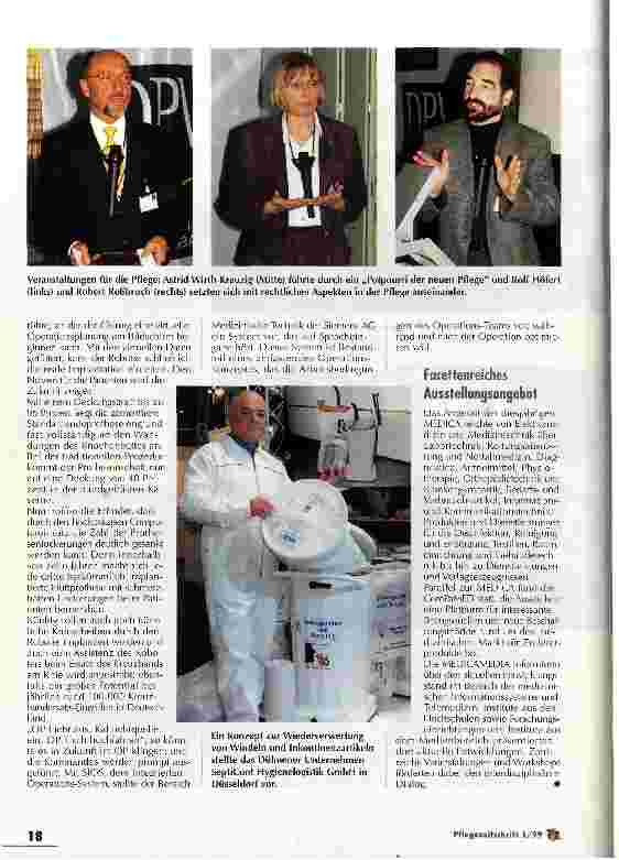 Vorschauseite 4: MEDICA 1998 in Düsseldorf: Die weltweit größte Medizinmesse schließt mit Rekordergebnis