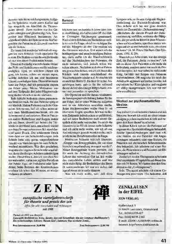 Vorschauseite 4: Achtung vor dem menschlichen Leben Erfahrungen in der Krankenpflege