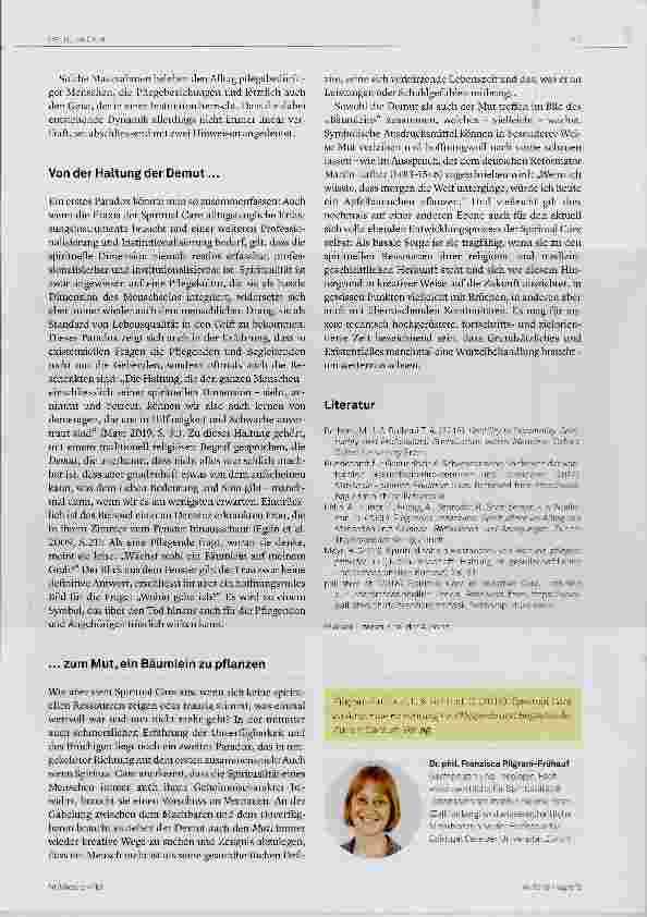 Vorschauseite 3: Verwurzelt Spiritual Care als basale Sorge