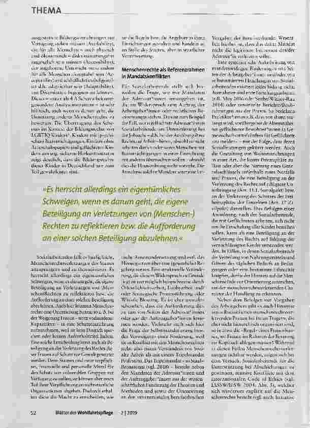 Vorschauseite 2: Menschenrechtsbasierte Theorie und Praxis Sozialer Arbeit