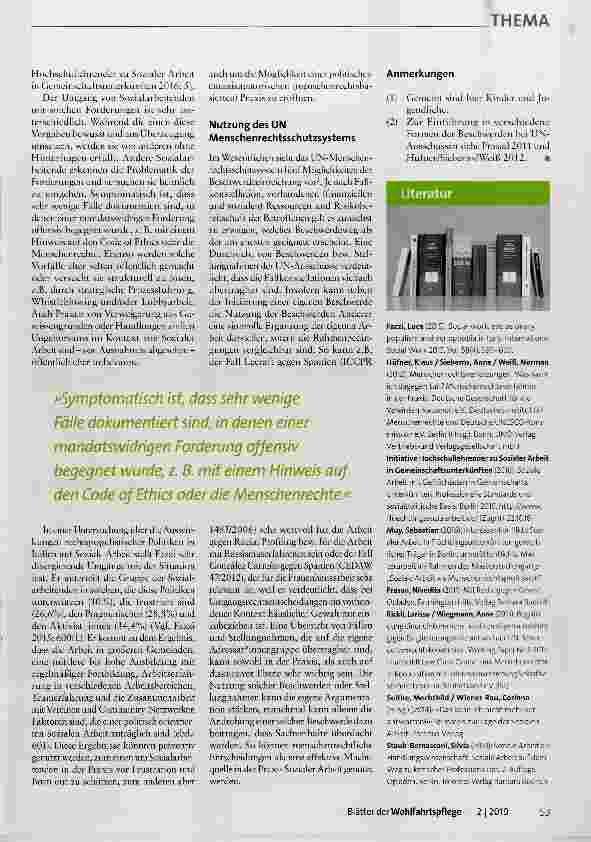 Vorschauseite 3: Menschenrechtsbasierte Theorie und Praxis Sozialer Arbeit
