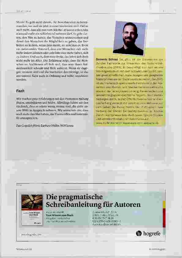Vorschauseite 2: Es ist kein schwarz-weiss Thema!