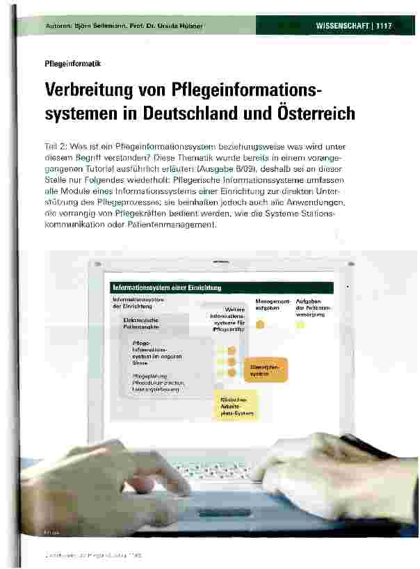 Vorschauseite 1: Verbreitung von Pflegeinformations-Systemen in Deutschland und Osterreich