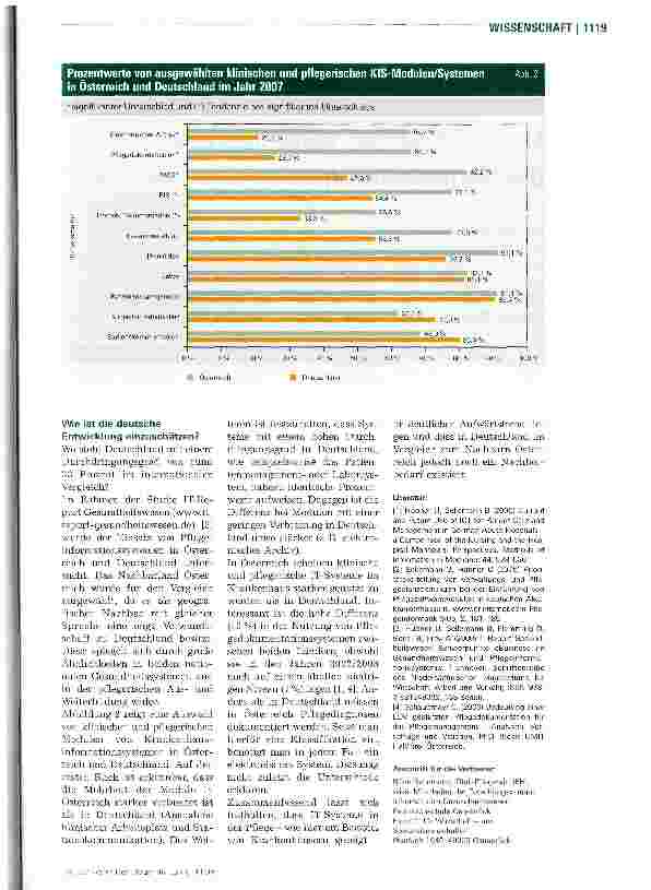 Vorschauseite 3: Verbreitung von Pflegeinformations-Systemen in Deutschland und Osterreich