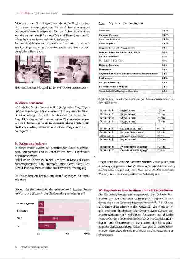 Vorschauseite 2: Lernforschungsprojekt zum Thema „Praxisanleitung