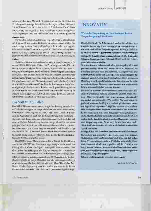 Vorschauseite 2: Work in progress: Reform der Kinderund Jugendhilfe