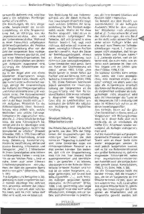 Vorschauseite 3: Rollenkonfliktpotential im Tätigkeitsprofil von Gruppenleitungen in der stationären Altenhilfe Welche Lösungsansätze gibt es?