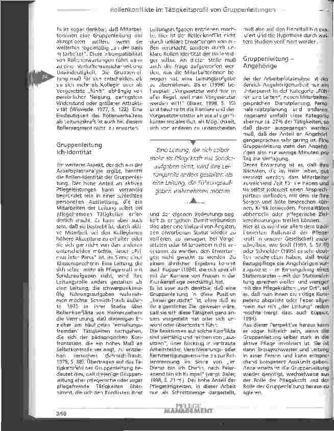 Vorschauseite 4: Rollenkonfliktpotential im Tätigkeitsprofil von Gruppenleitungen in der stationären Altenhilfe Welche Lösungsansätze gibt es?
