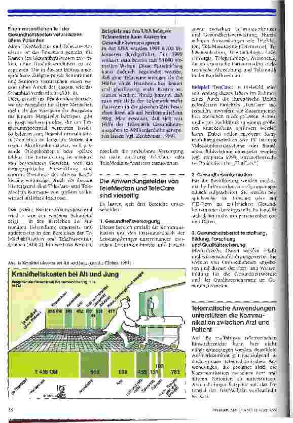 Vorschauseite 2: Kommunikation statt Isolation Teil 3: Effiziente Dienstleistungen durch TeleMedizin und TeleCare