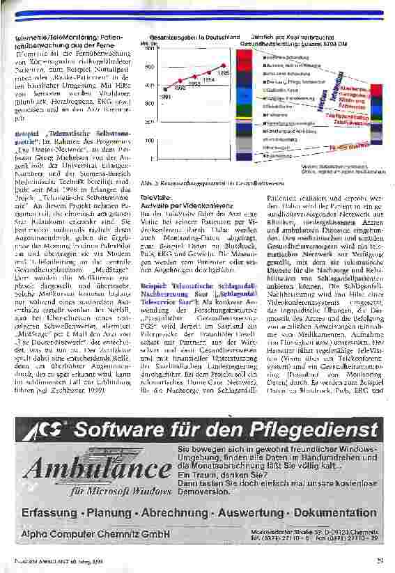 Vorschauseite 3: Kommunikation statt Isolation Teil 3: Effiziente Dienstleistungen durch TeleMedizin und TeleCare