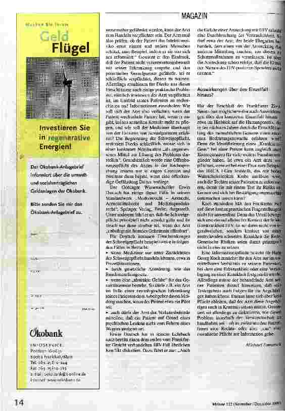 Vorschauseite 2: Grenzen der ärztlichen Schweigepflicht