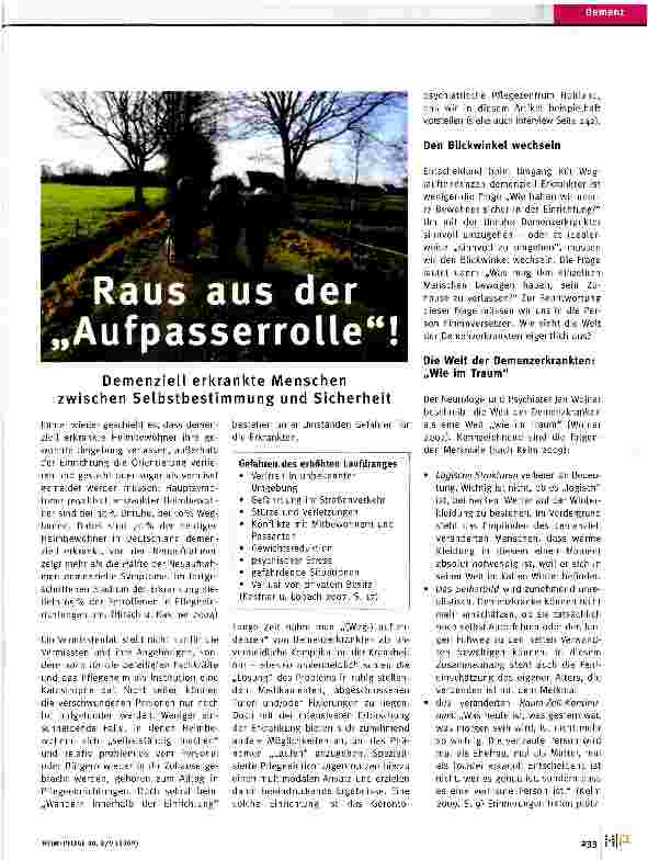 Vorschauseite 1: Raus aus Aufpasserrolle