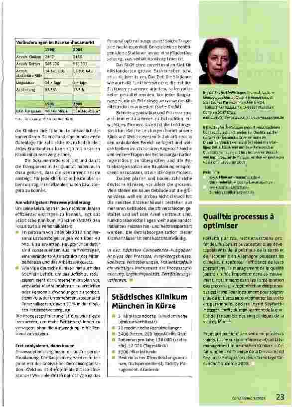 Vorschauseite 2: Qualitätsmanagement in deutschen Kliniken - Erfahrungen und Trends Teil 1