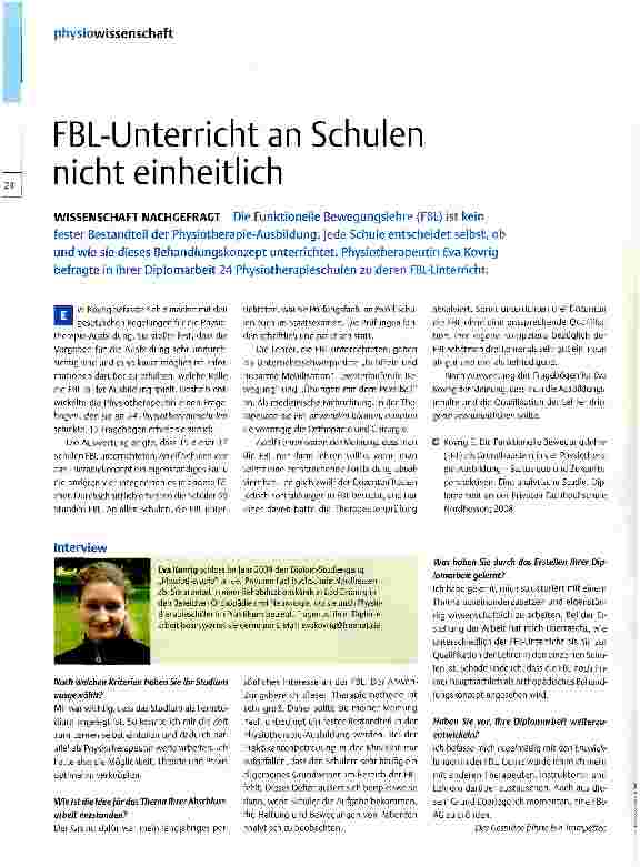 Vorschauseite 1: FBL-Unterricht an Schulen nicht einheitlich