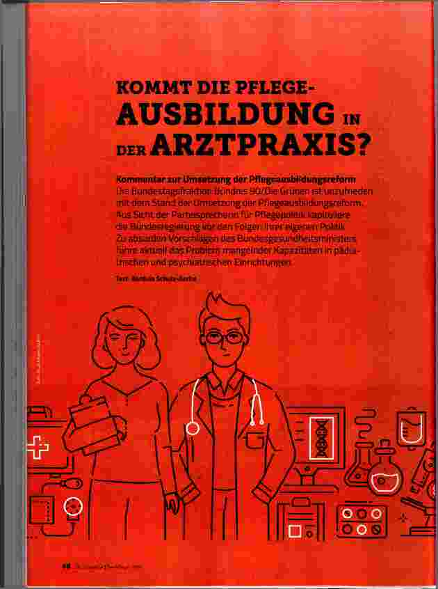 Vorschauseite 1: KOMMT DIE PFLEGE- AUSBILDUNG IN DER ARZTPRAXIS?