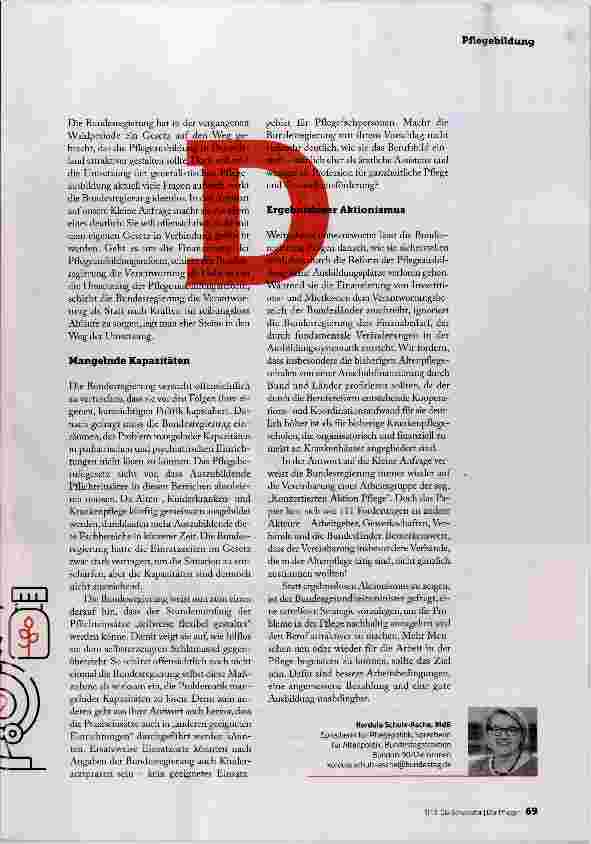 Vorschauseite 2: KOMMT DIE PFLEGE- AUSBILDUNG IN DER ARZTPRAXIS?