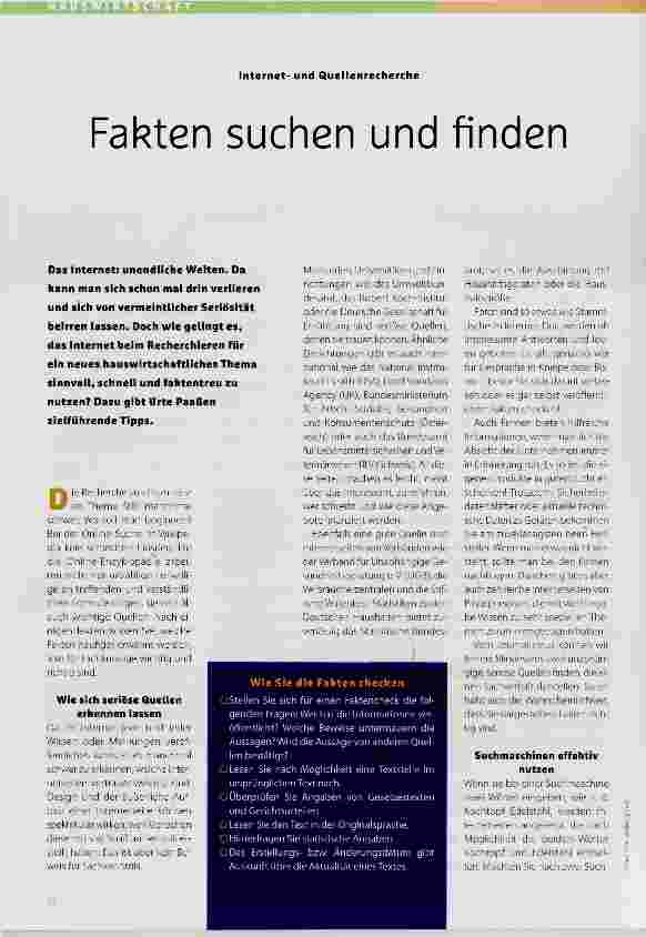 Vorschauseite 1: Fakten suchen und finden