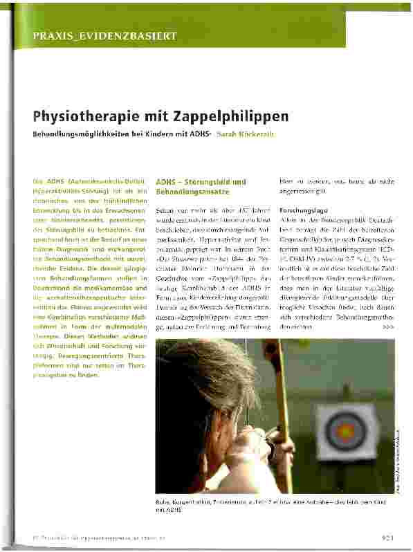 Vorschauseite 1: Physiotherapie mit Zappelphilippen
