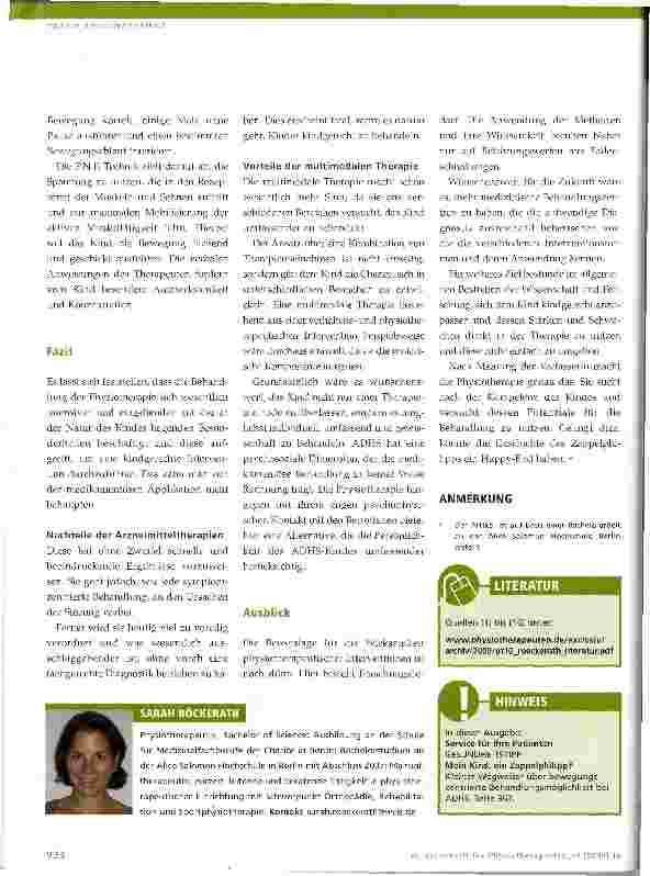 Vorschauseite 4: Physiotherapie mit Zappelphilippen