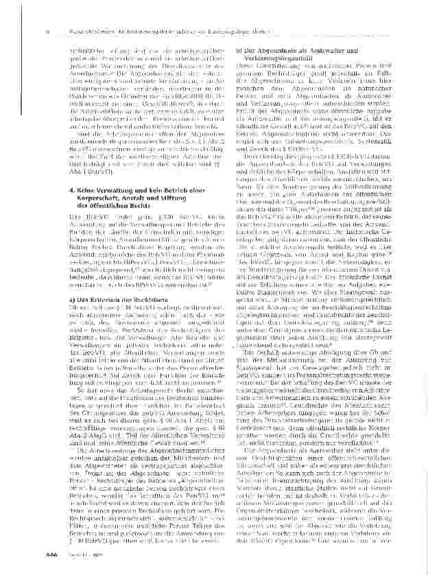 Vorschauseite 3: Betriebsverfassungsoder personalvertretungs-rechtliche Mitbestimmung der Mitarbeiter von Bundestagsabgeordneten?