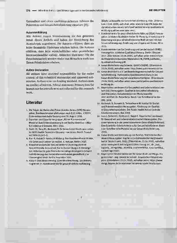 Vorschauseite 4: Qualitätsmanagement in der Gesundheitsförderung - Das Gute besser machen