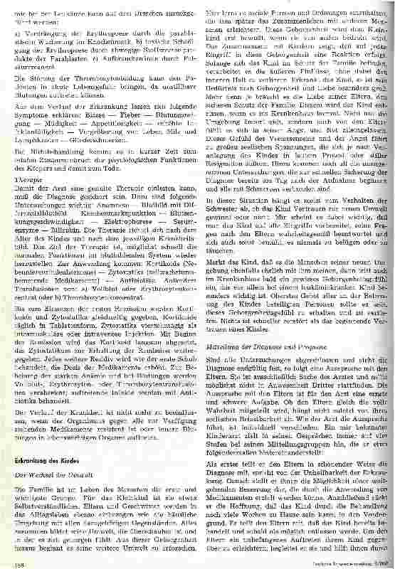 Vorschauseite 2: Probleme, die sich aus dem Zusammenwirken von Arzt, Eltern und Schwestern bei der Betreuung eines leukämiekranken Kindes ergeben