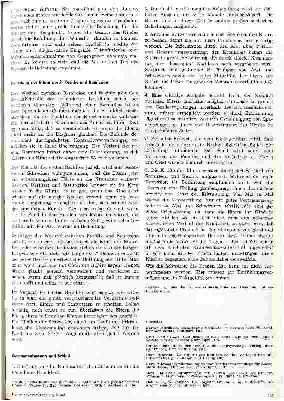 Vorschauseite 5: Probleme, die sich aus dem Zusammenwirken von Arzt, Eltern und Schwestern bei der Betreuung eines leukämiekranken Kindes ergeben