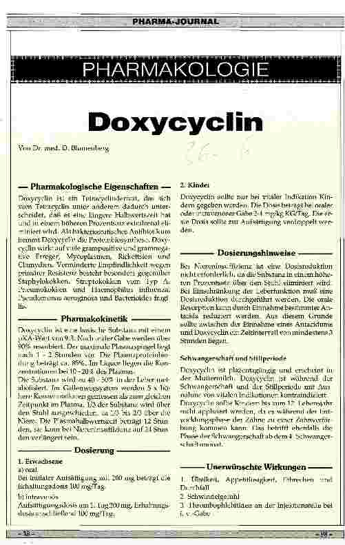 Vorschauseite 1: Doxycyclin