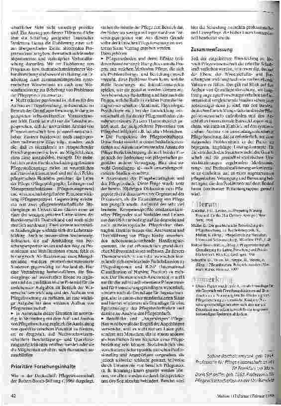 Vorschauseite 3: Pflegewissenschaft und -forschung in Deutschland